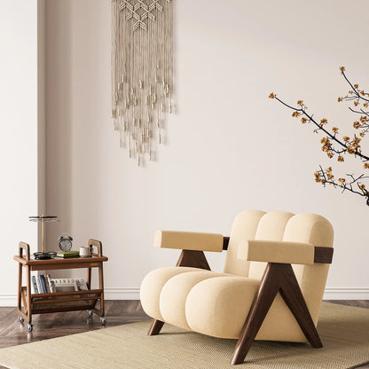 Minimalist Lounge Chair Upholstered Accent Chair